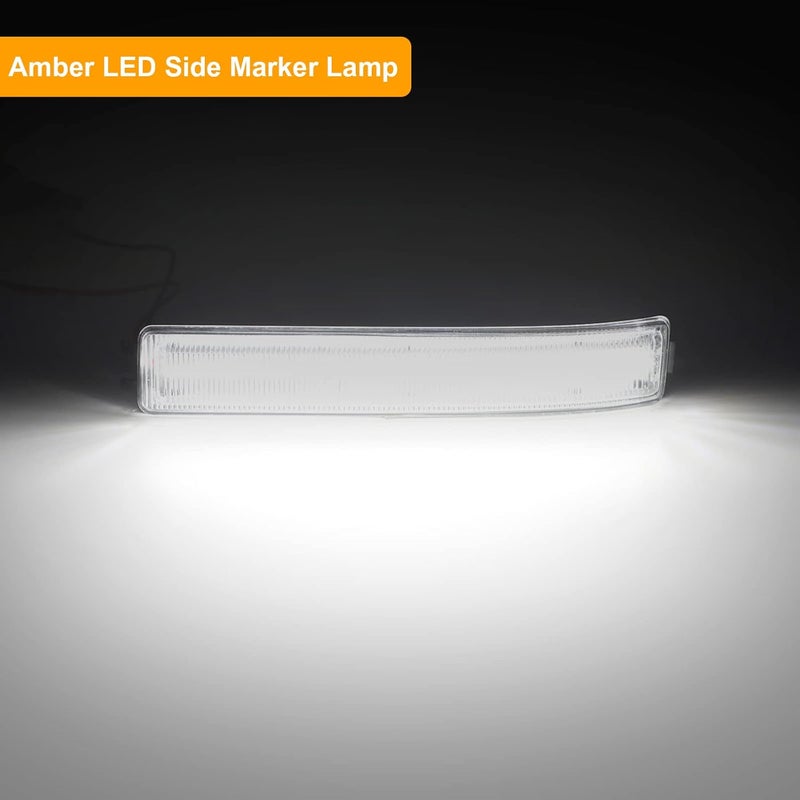 Aexploer Side Mirror Turn Signal Lights LED Assembly Compatible with F150 2009-2014/for Mark LT 2010-2014,Blink Turn Marker Lamp (Clear Len White Light) - Image 2
